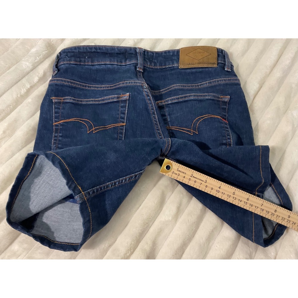 Lee Cooper Originals Norris‎ Dark Indigo Denim Shorts Low Waist Slim 30 - Picture 7 of 7